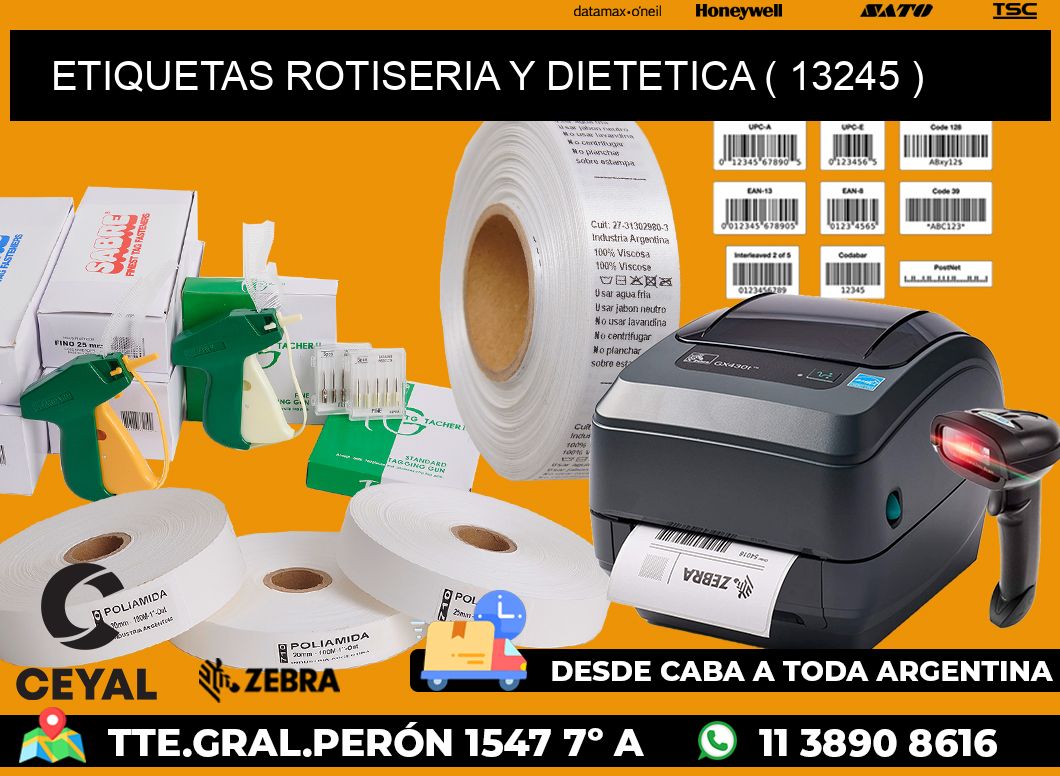 ETIQUETAS ROTISERIA Y DIETETICA ( 13245 )