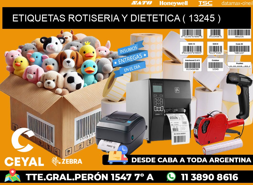 ETIQUETAS ROTISERIA Y DIETETICA ( 13245 )