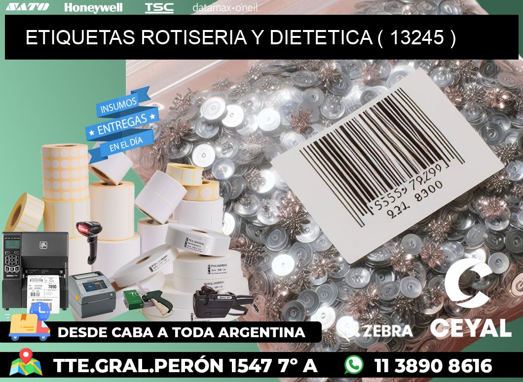 ETIQUETAS ROTISERIA Y DIETETICA ( 13245 )