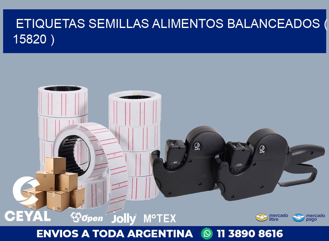 ETIQUETAS SEMILLAS ALIMENTOS BALANCEADOS ( 15820 )