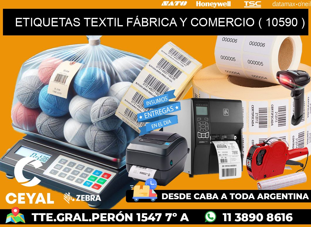 ETIQUETAS TEXTIL FÁBRICA Y COMERCIO ( 10590 )