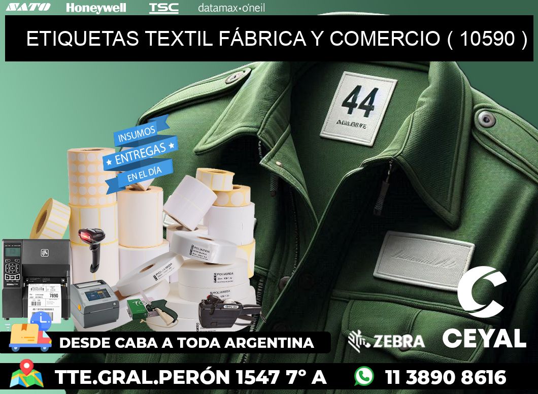 ETIQUETAS TEXTIL FÁBRICA Y COMERCIO ( 10590 )