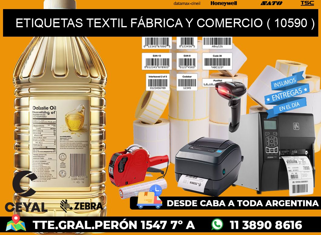 ETIQUETAS TEXTIL FÁBRICA Y COMERCIO ( 10590 )