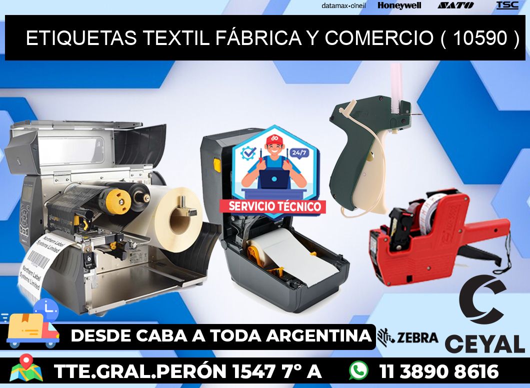 ETIQUETAS TEXTIL FÁBRICA Y COMERCIO ( 10590 )