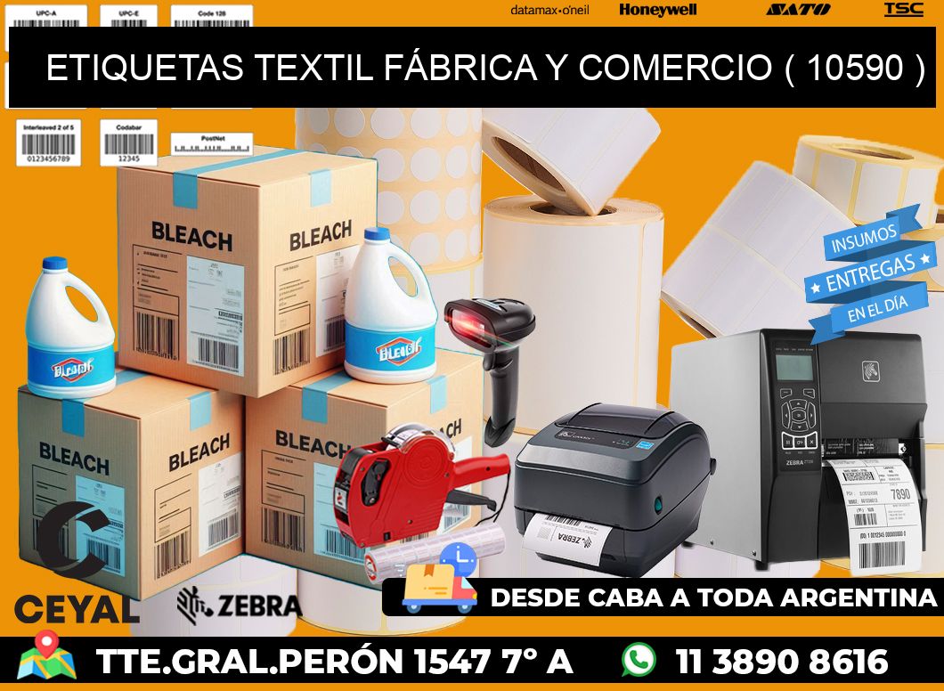 ETIQUETAS TEXTIL FÁBRICA Y COMERCIO ( 10590 )