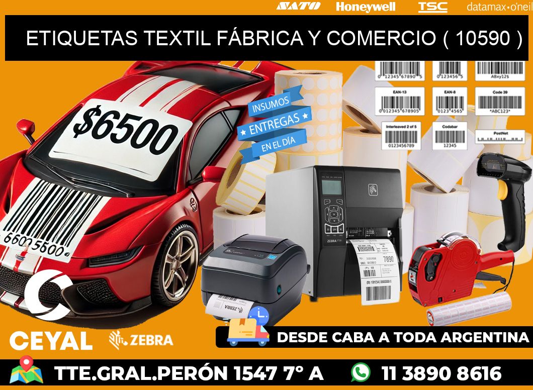 ETIQUETAS TEXTIL FÁBRICA Y COMERCIO ( 10590 )
