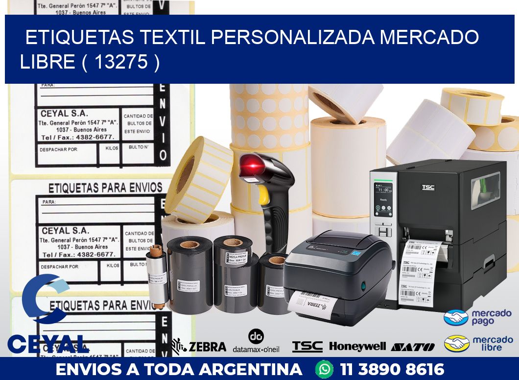 ETIQUETAS TEXTIL PERSONALIZADA MERCADO LIBRE ( 13275 )