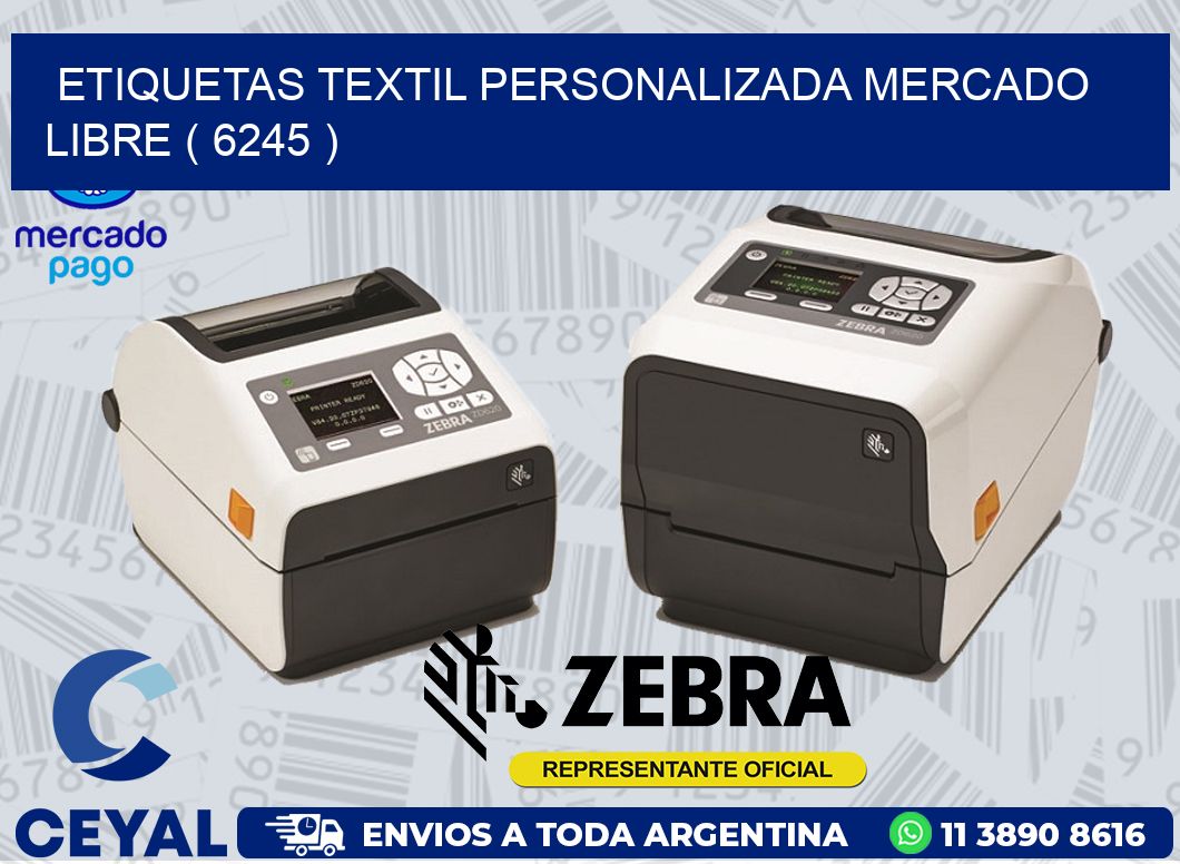 ETIQUETAS TEXTIL PERSONALIZADA MERCADO LIBRE ( 6245 )