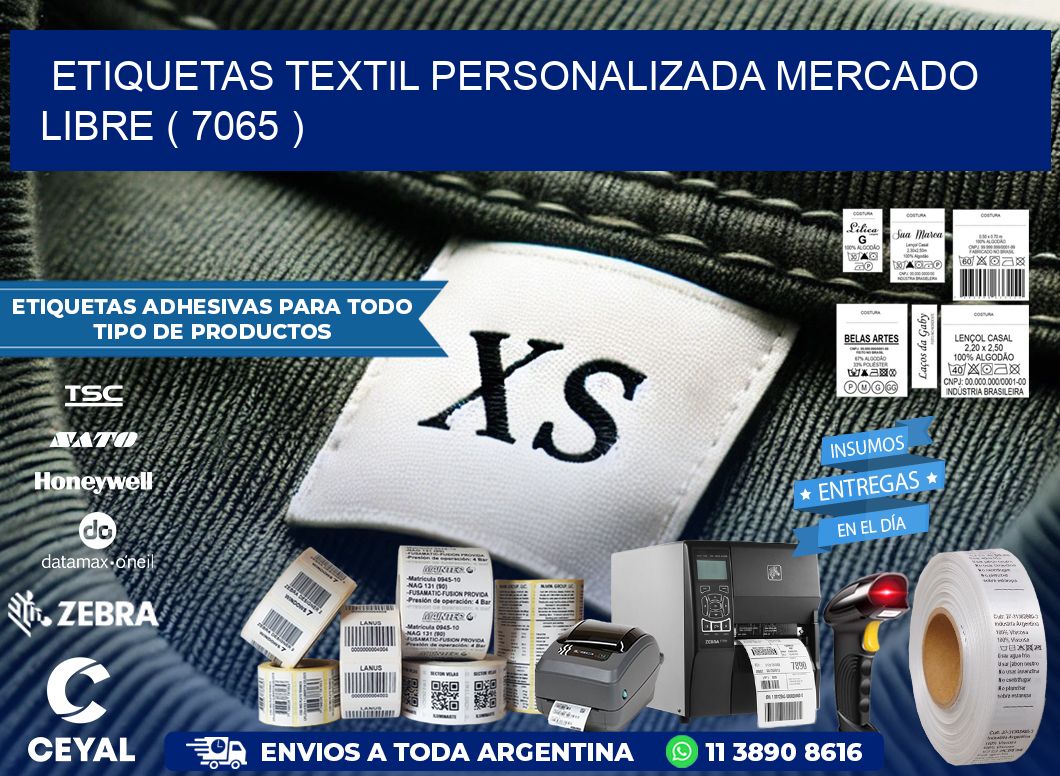 ETIQUETAS TEXTIL PERSONALIZADA MERCADO LIBRE ( 7065 )
