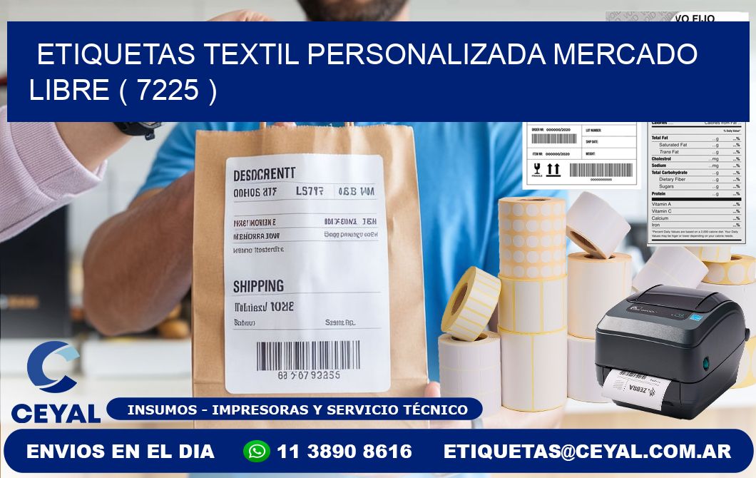 ETIQUETAS TEXTIL PERSONALIZADA MERCADO LIBRE ( 7225 )