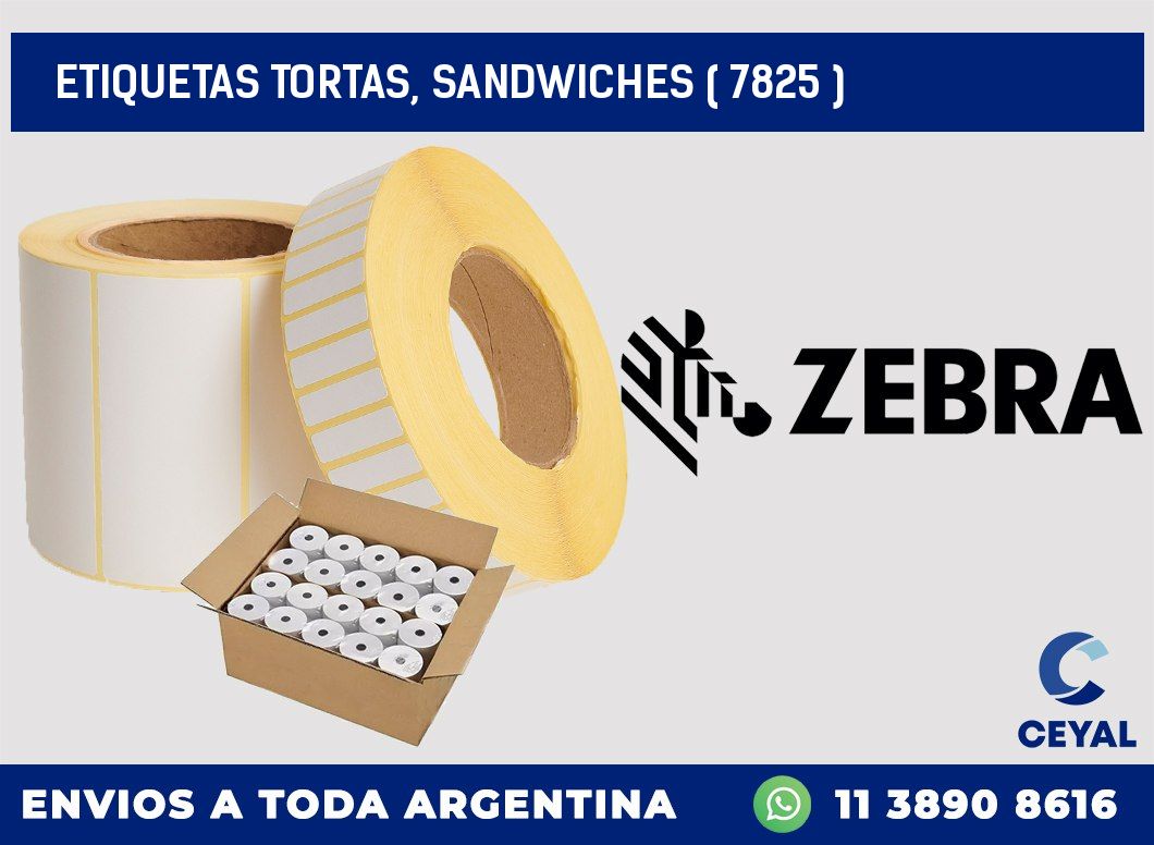 ETIQUETAS TORTAS, SANDWICHES ( 7825 )
