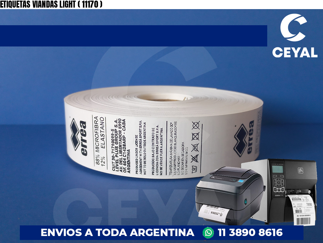 ETIQUETAS VIANDAS LIGHT ( 11170 )