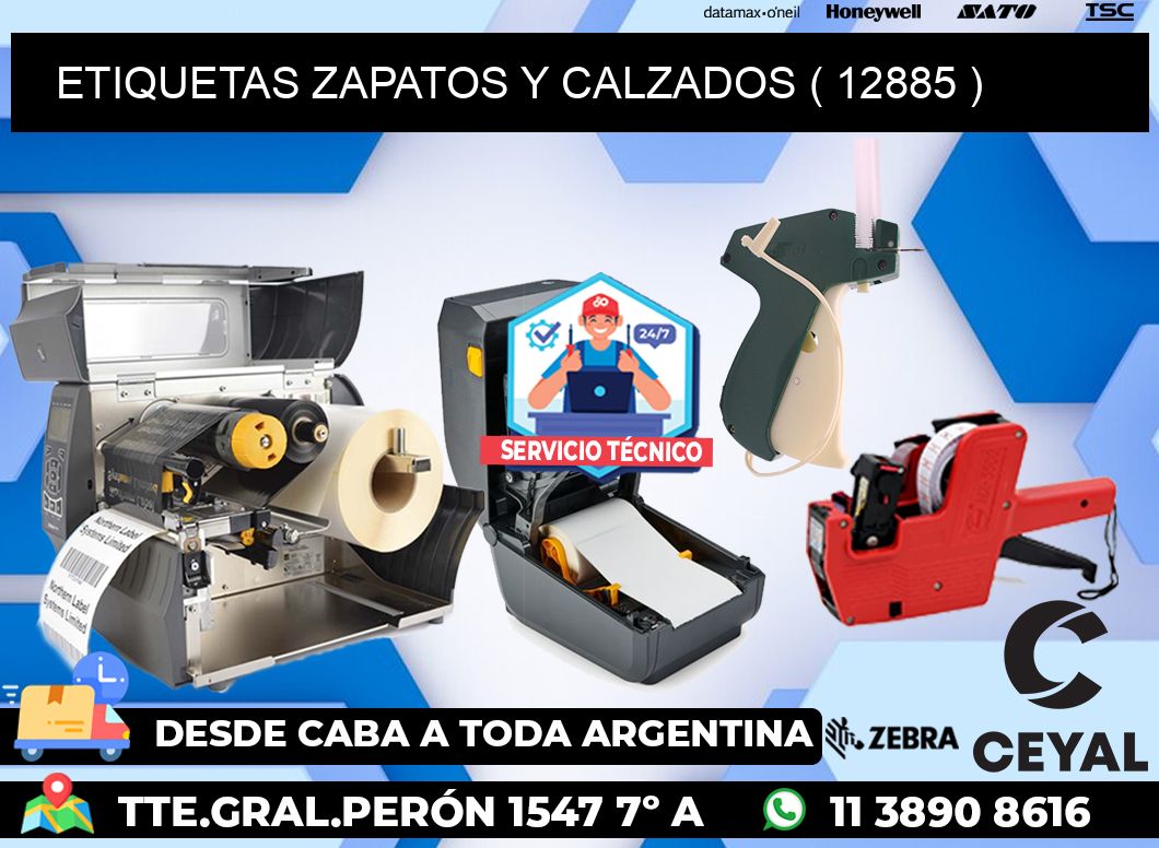 ETIQUETAS ZAPATOS Y CALZADOS ( 12885 )