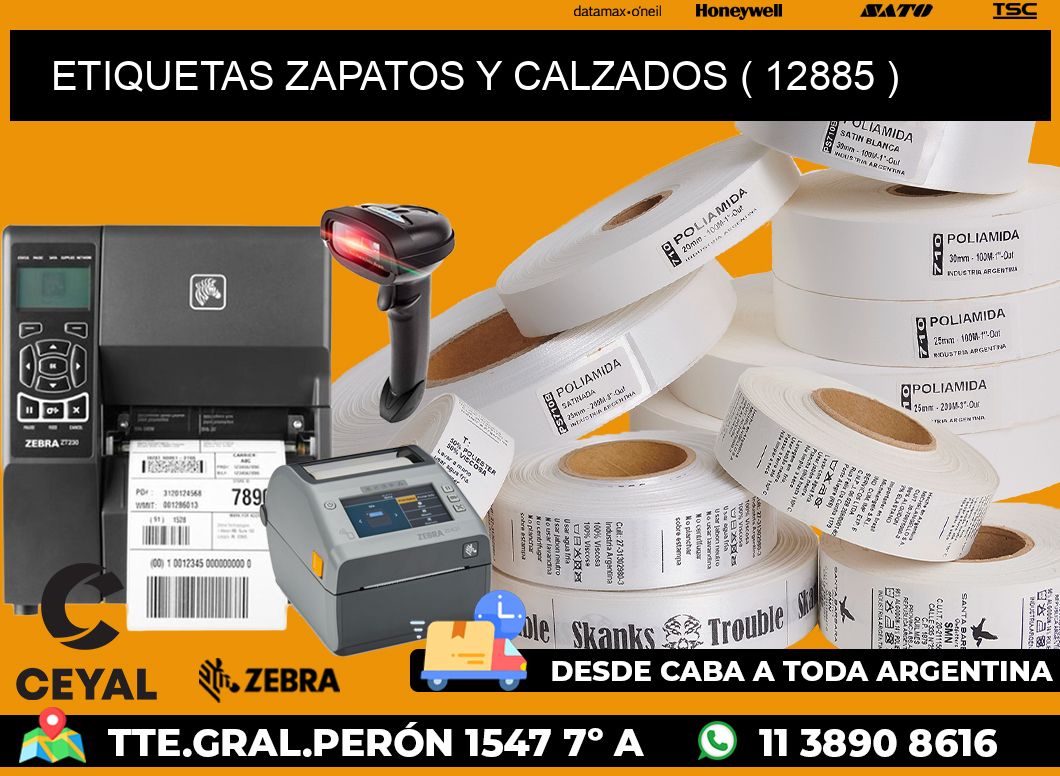 ETIQUETAS ZAPATOS Y CALZADOS ( 12885 )