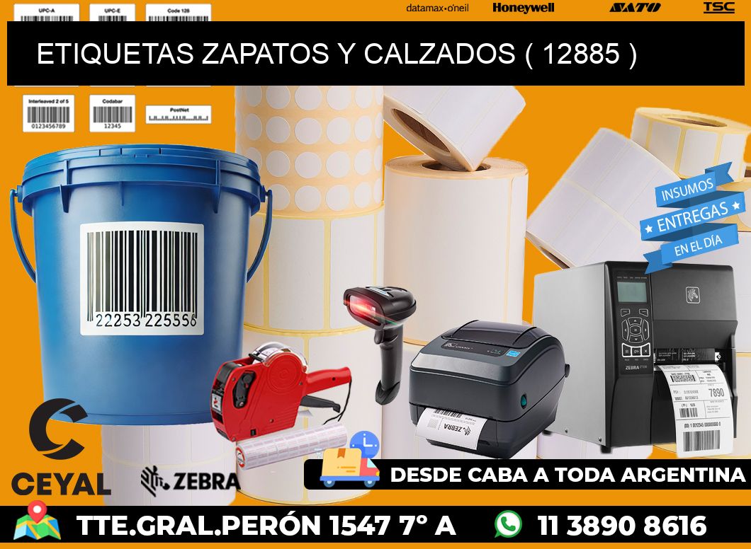 ETIQUETAS ZAPATOS Y CALZADOS ( 12885 )