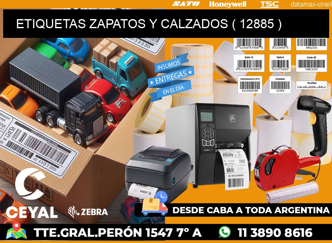 ETIQUETAS ZAPATOS Y CALZADOS ( 12885 )