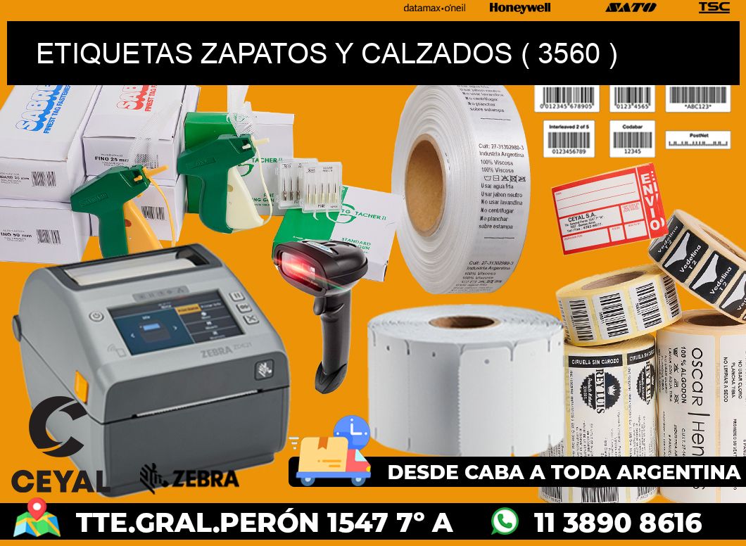 ETIQUETAS ZAPATOS Y CALZADOS ( 3560 )