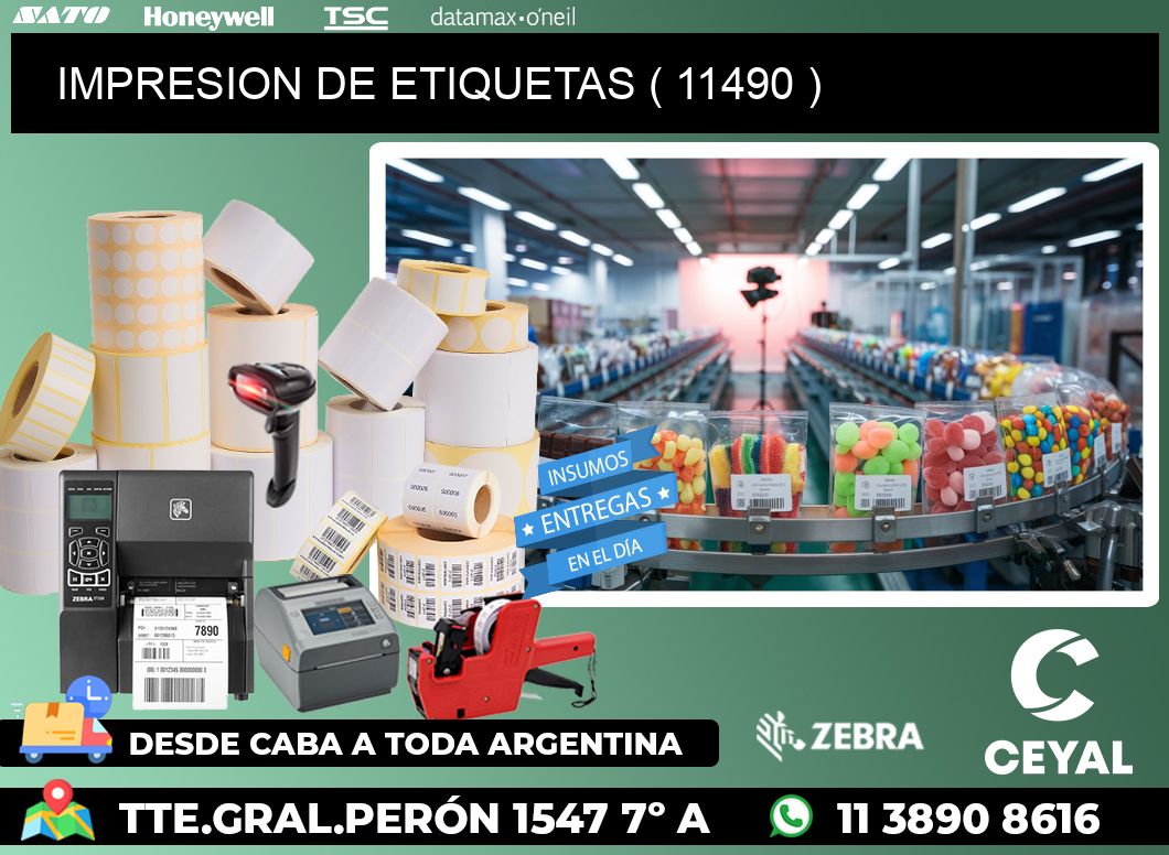 IMPRESION DE ETIQUETAS ( 11490 )