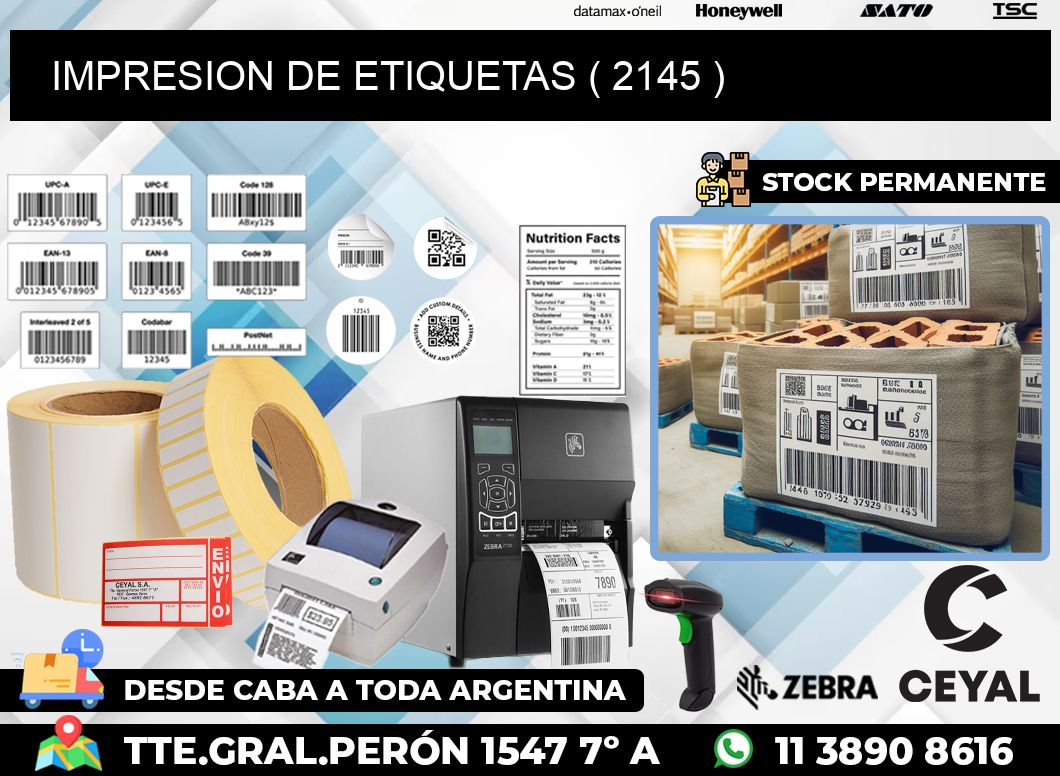 IMPRESION DE ETIQUETAS ( 2145 )