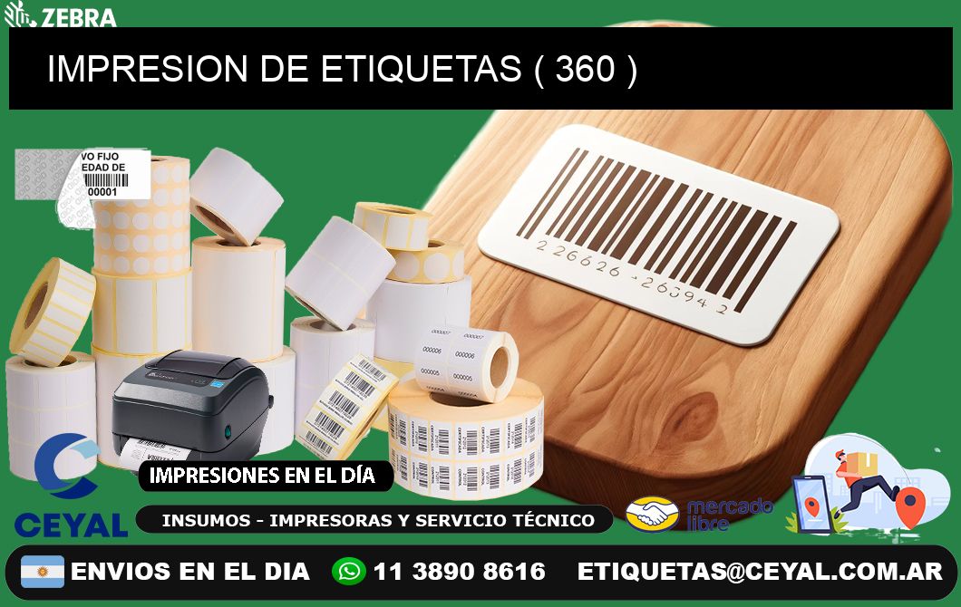 IMPRESION DE ETIQUETAS ( 360 )