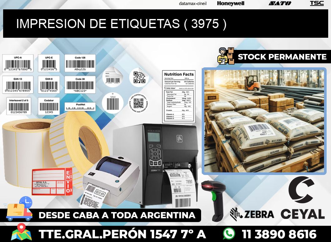 IMPRESION DE ETIQUETAS ( 3975 )
