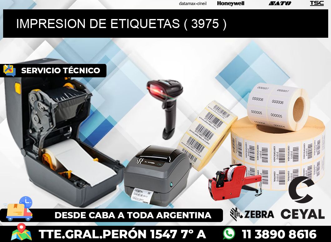 IMPRESION DE ETIQUETAS ( 3975 )