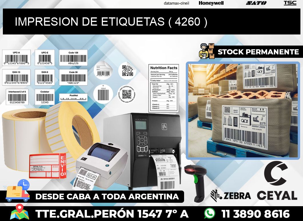 IMPRESION DE ETIQUETAS ( 4260 )