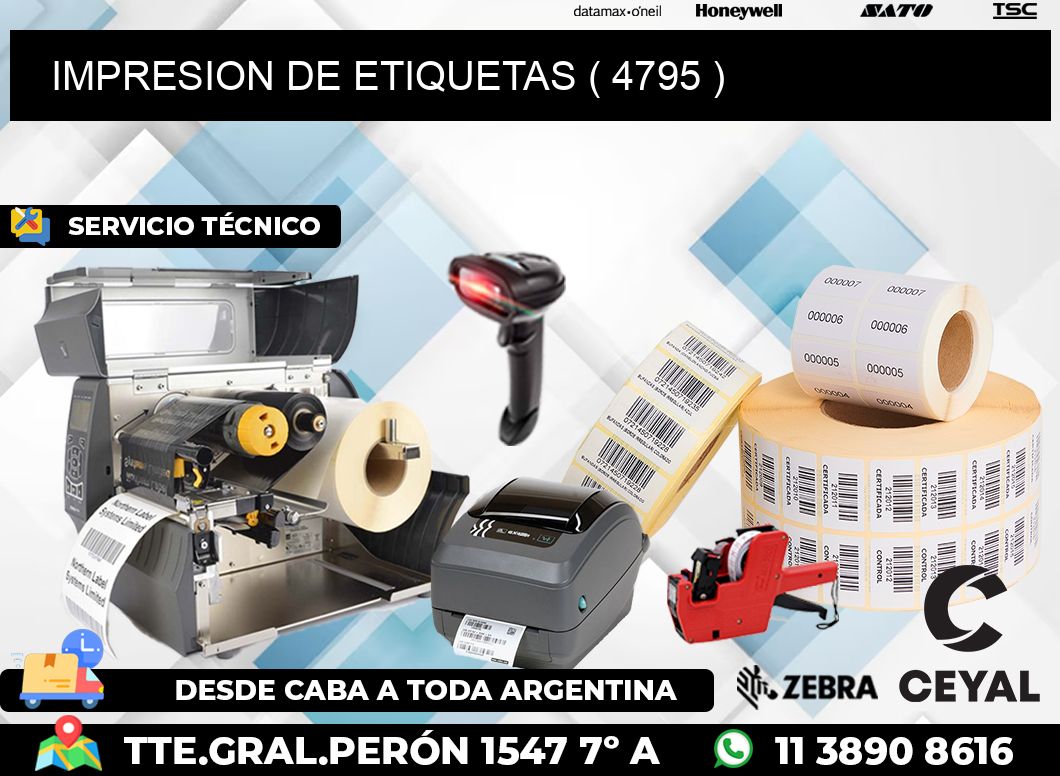 IMPRESION DE ETIQUETAS ( 4795 )