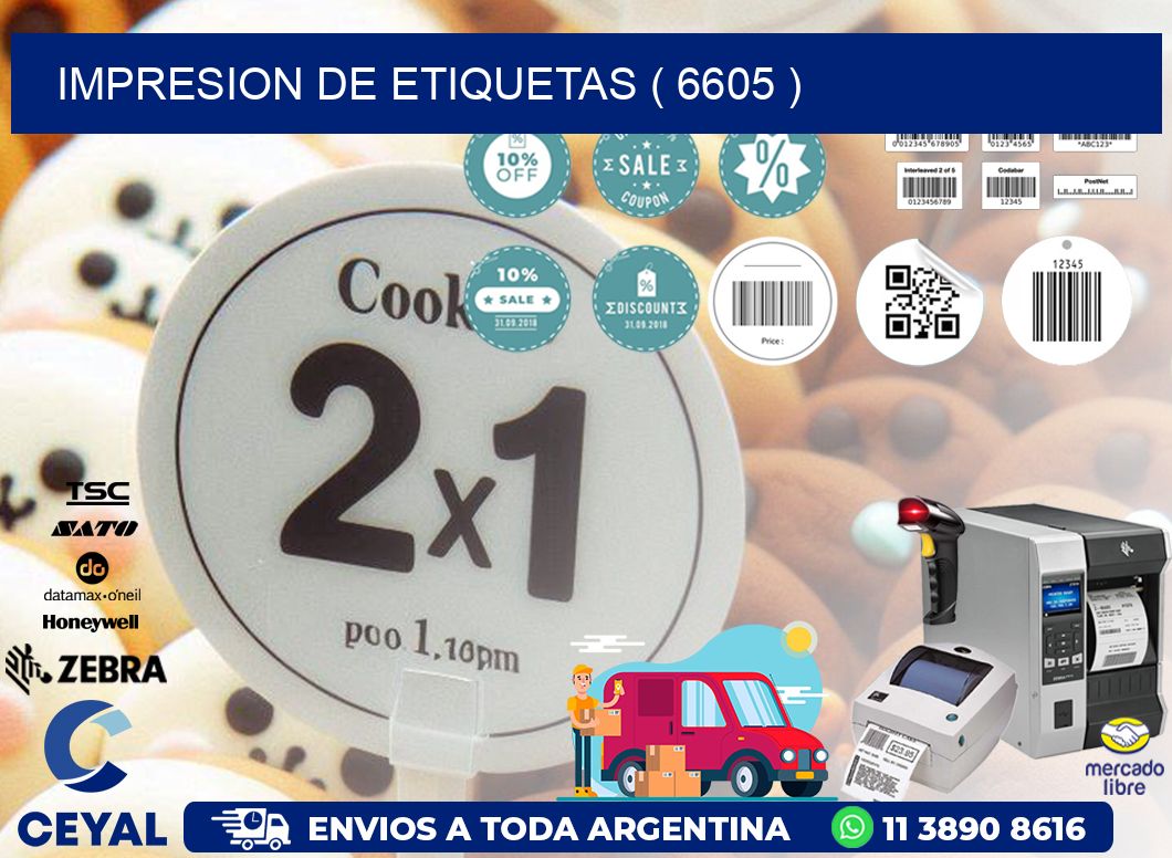 IMPRESION DE ETIQUETAS ( 6605 )