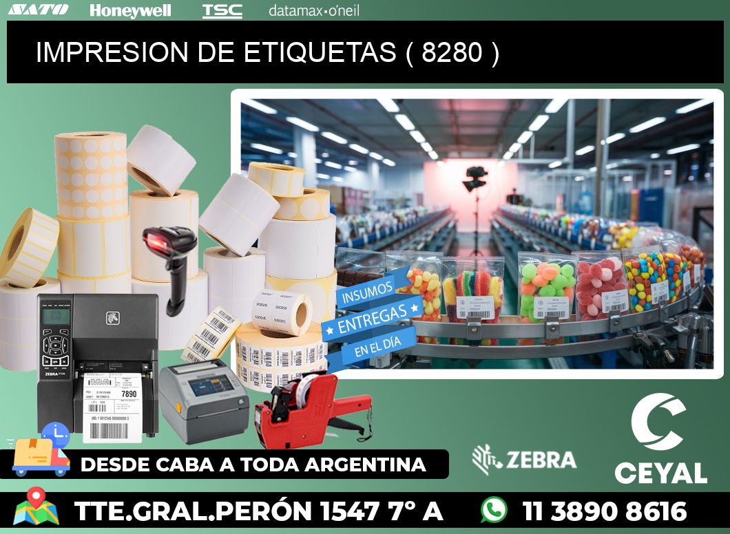 IMPRESION DE ETIQUETAS ( 8280 )