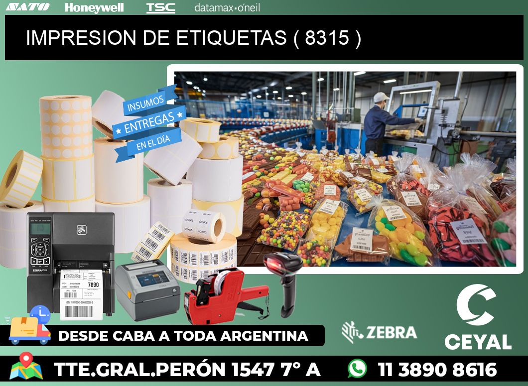 IMPRESION DE ETIQUETAS ( 8315 )