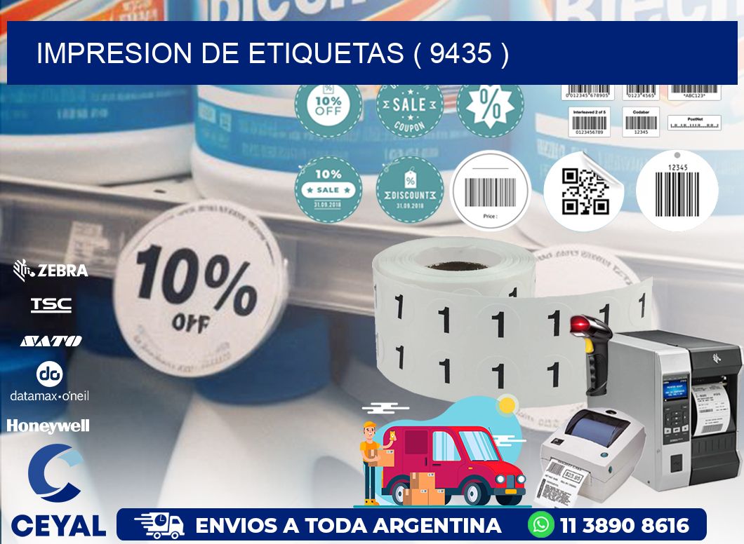 IMPRESION DE ETIQUETAS ( 9435 )