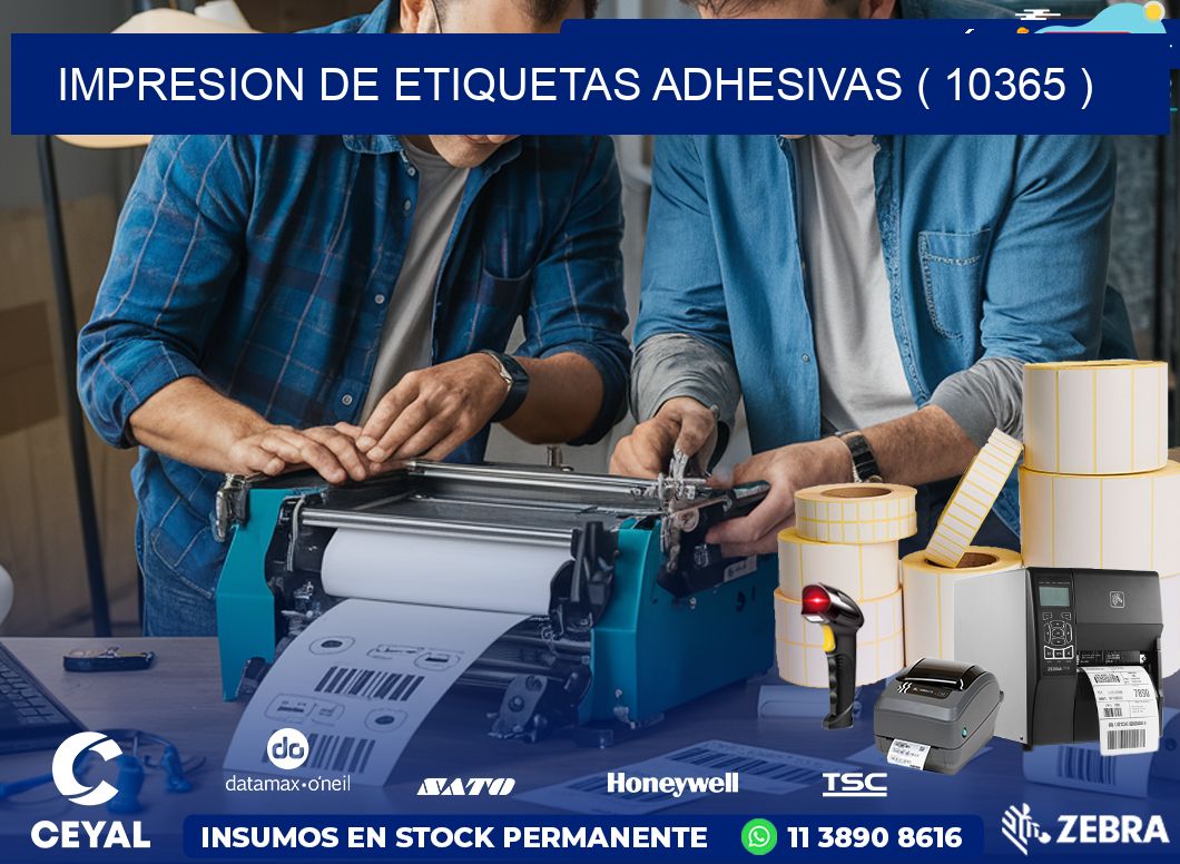 IMPRESION DE ETIQUETAS ADHESIVAS ( 10365 )