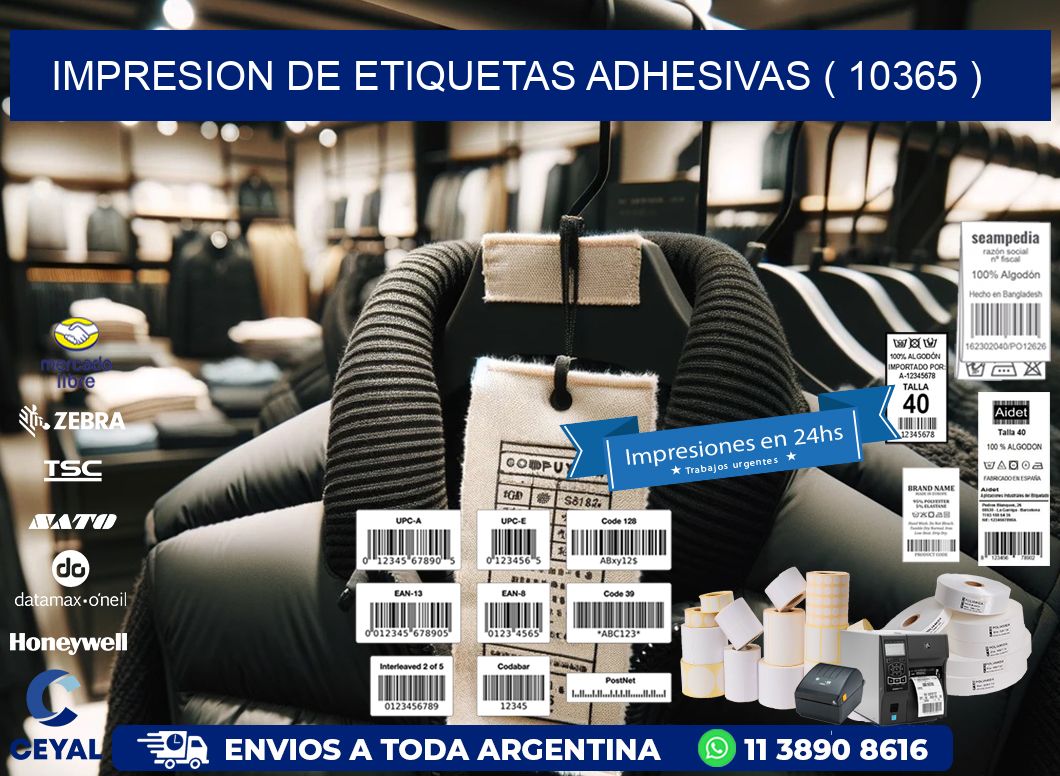 IMPRESION DE ETIQUETAS ADHESIVAS ( 10365 )
