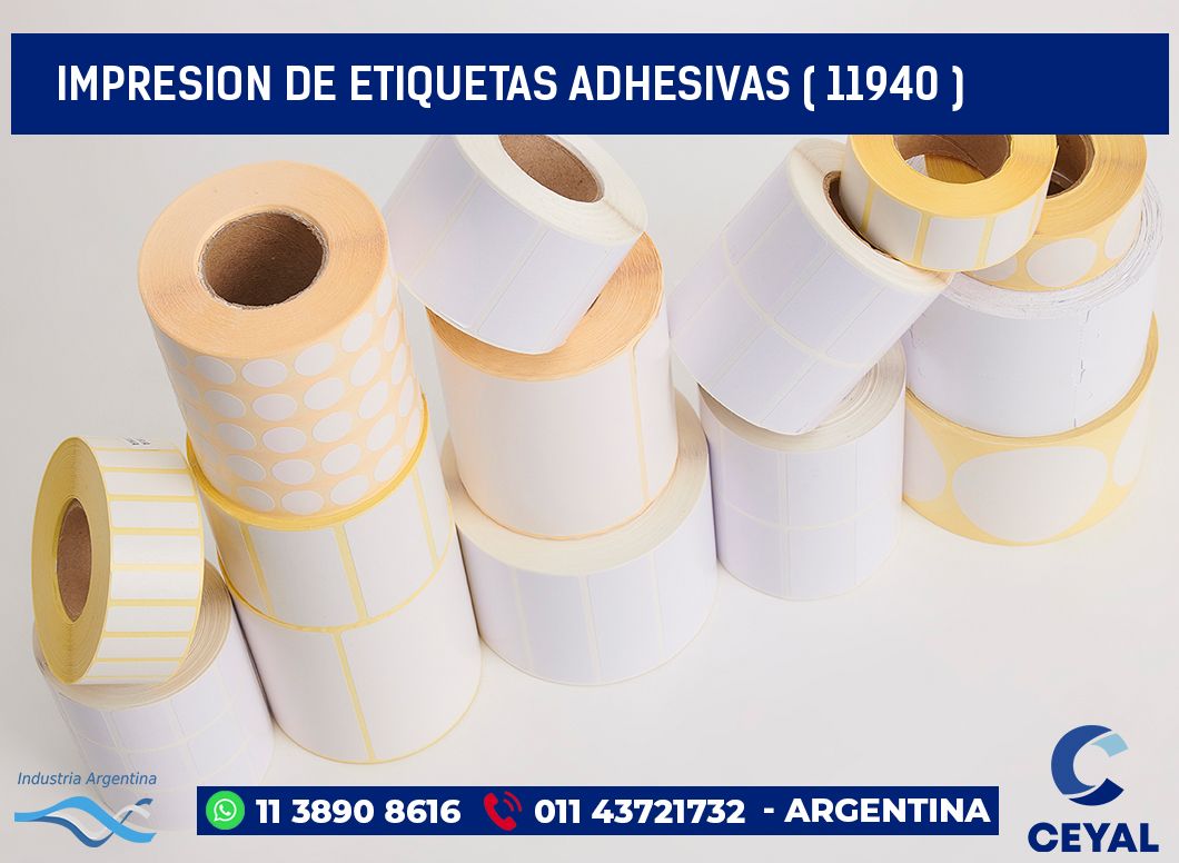 IMPRESION DE ETIQUETAS ADHESIVAS ( 11940 )