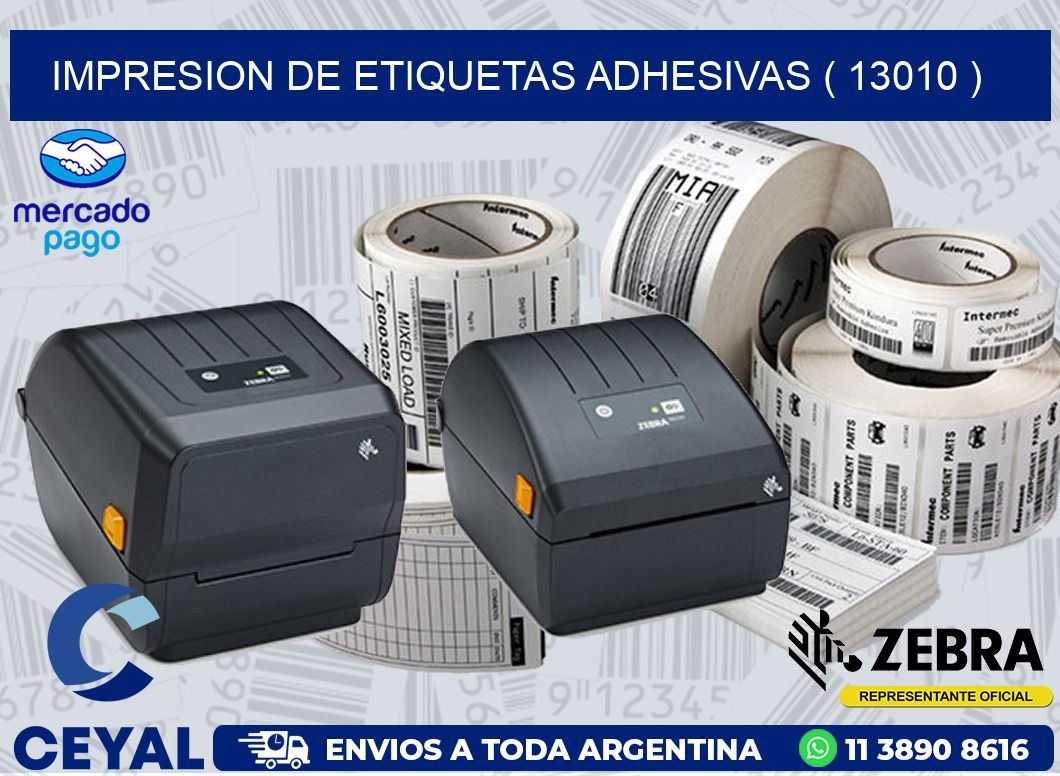 IMPRESION DE ETIQUETAS ADHESIVAS ( 13010 )