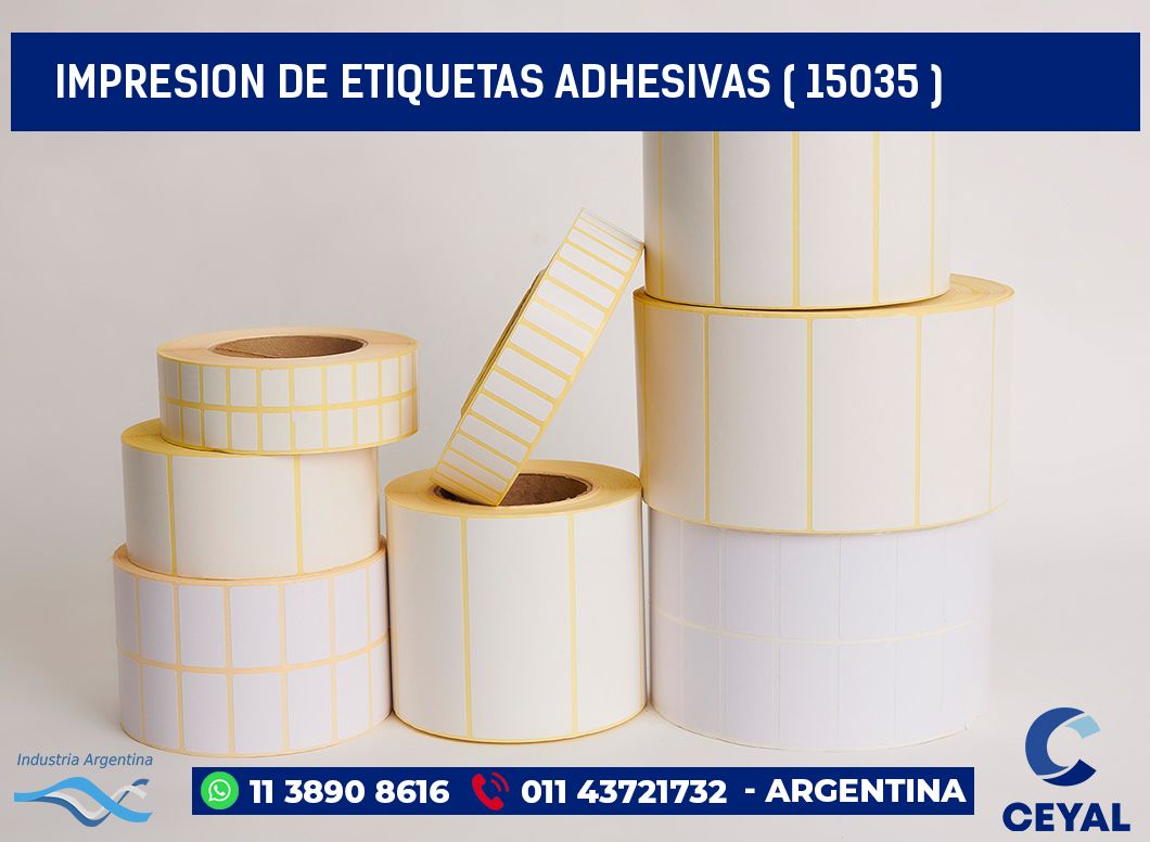 IMPRESION DE ETIQUETAS ADHESIVAS ( 15035 )