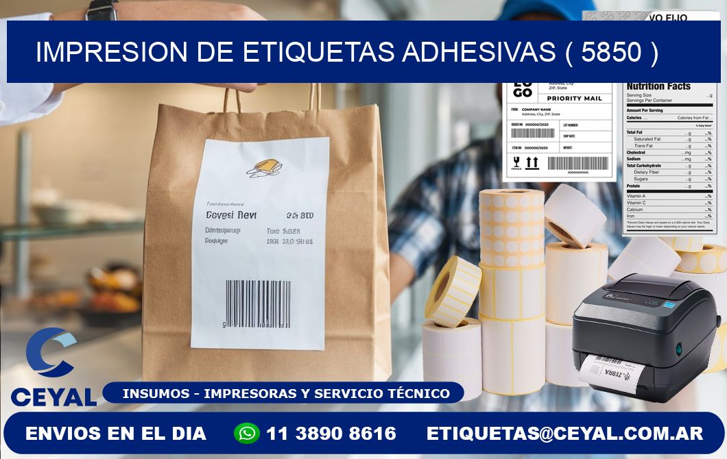 IMPRESION DE ETIQUETAS ADHESIVAS ( 5850 )