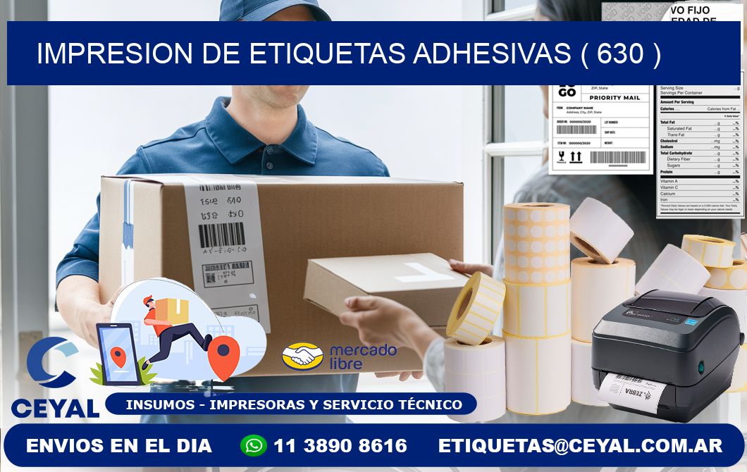 IMPRESION DE ETIQUETAS ADHESIVAS ( 630 )