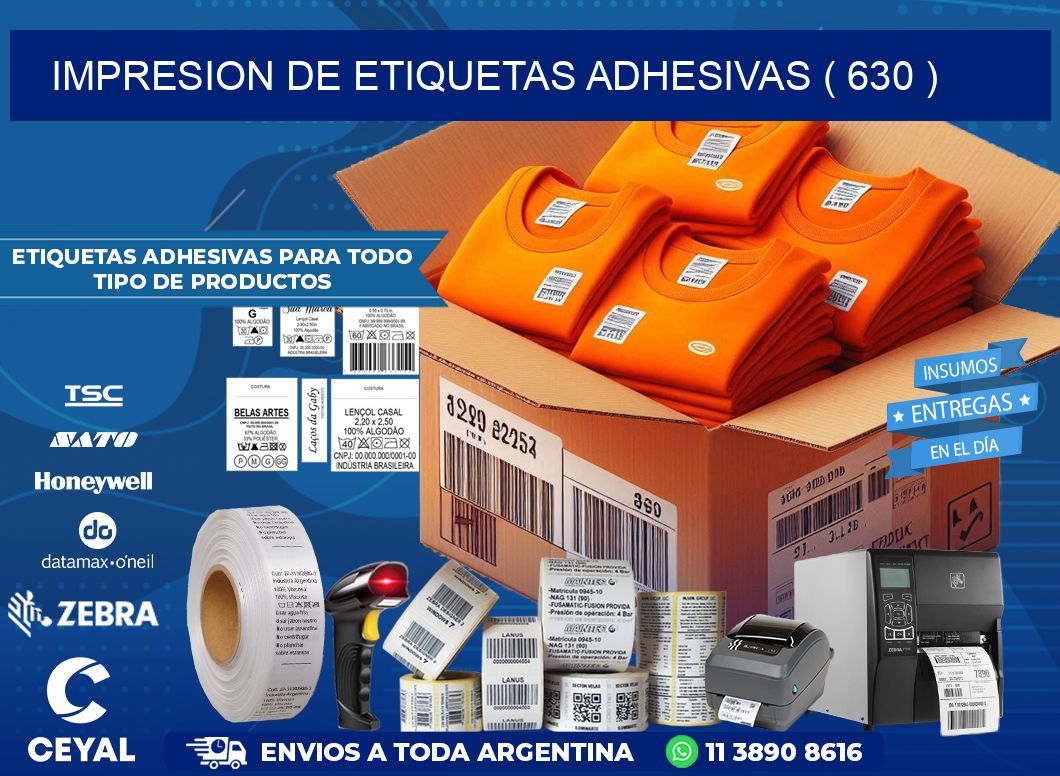 IMPRESION DE ETIQUETAS ADHESIVAS ( 630 )