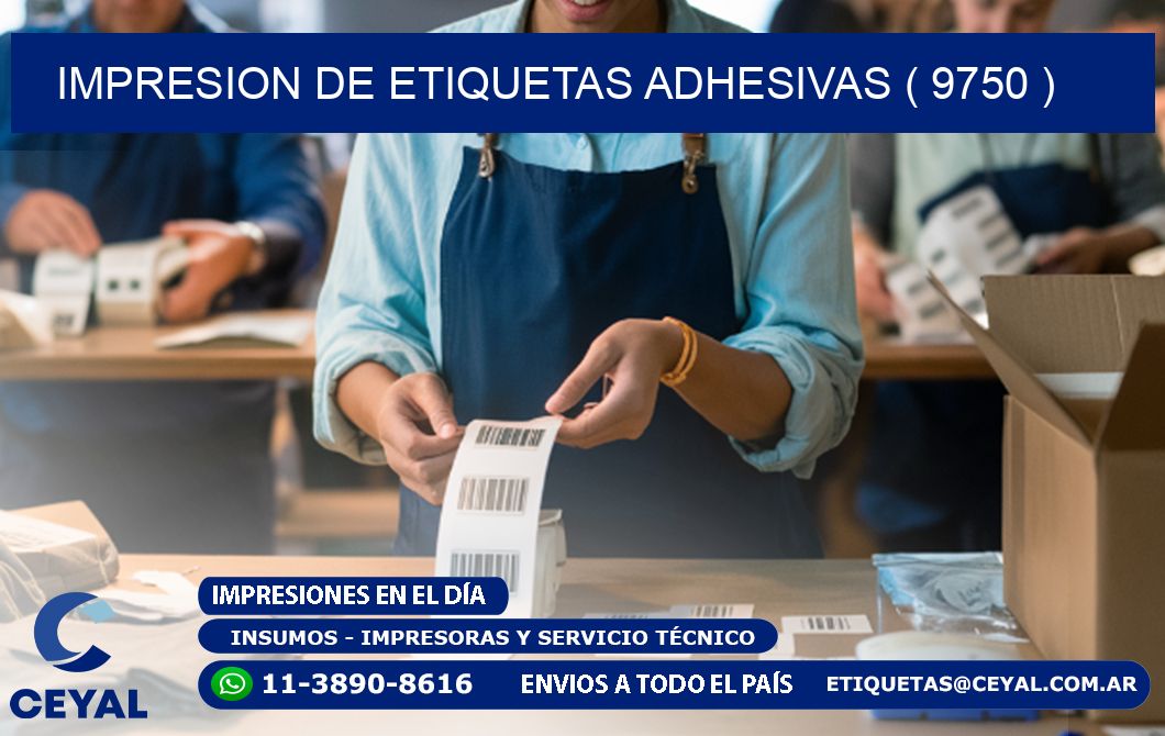 IMPRESION DE ETIQUETAS ADHESIVAS ( 9750 )