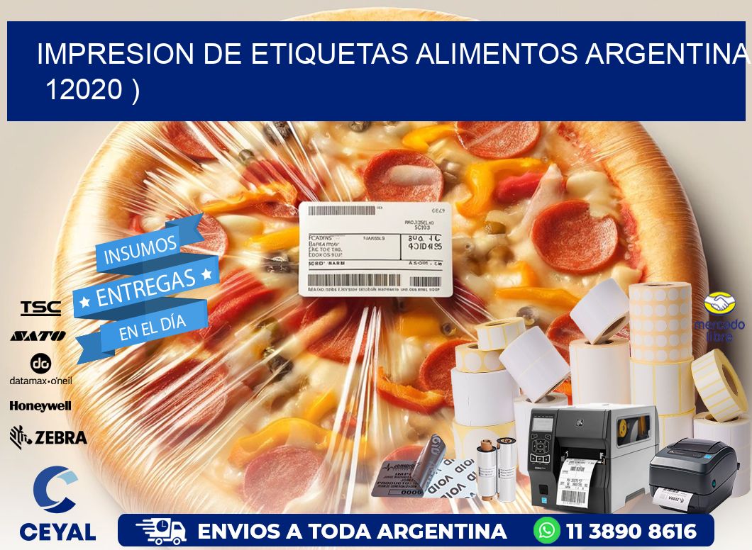 IMPRESION DE ETIQUETAS ALIMENTOS ARGENTINA 12020 )