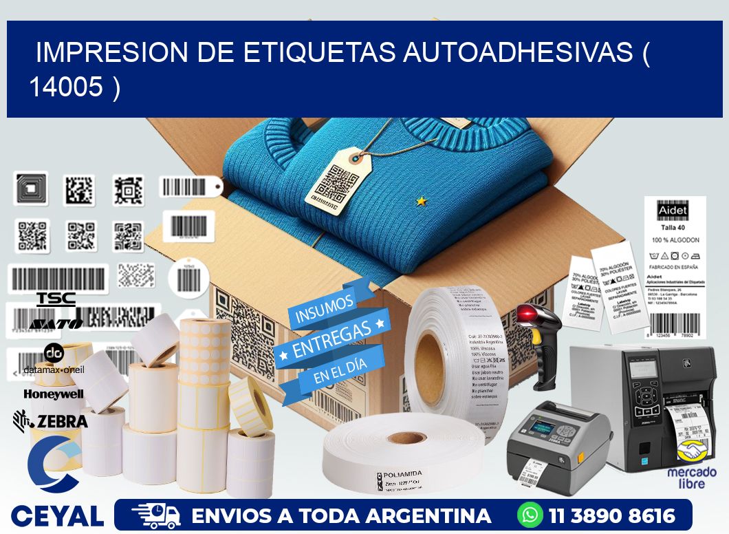 IMPRESION DE ETIQUETAS AUTOADHESIVAS ( 14005 )