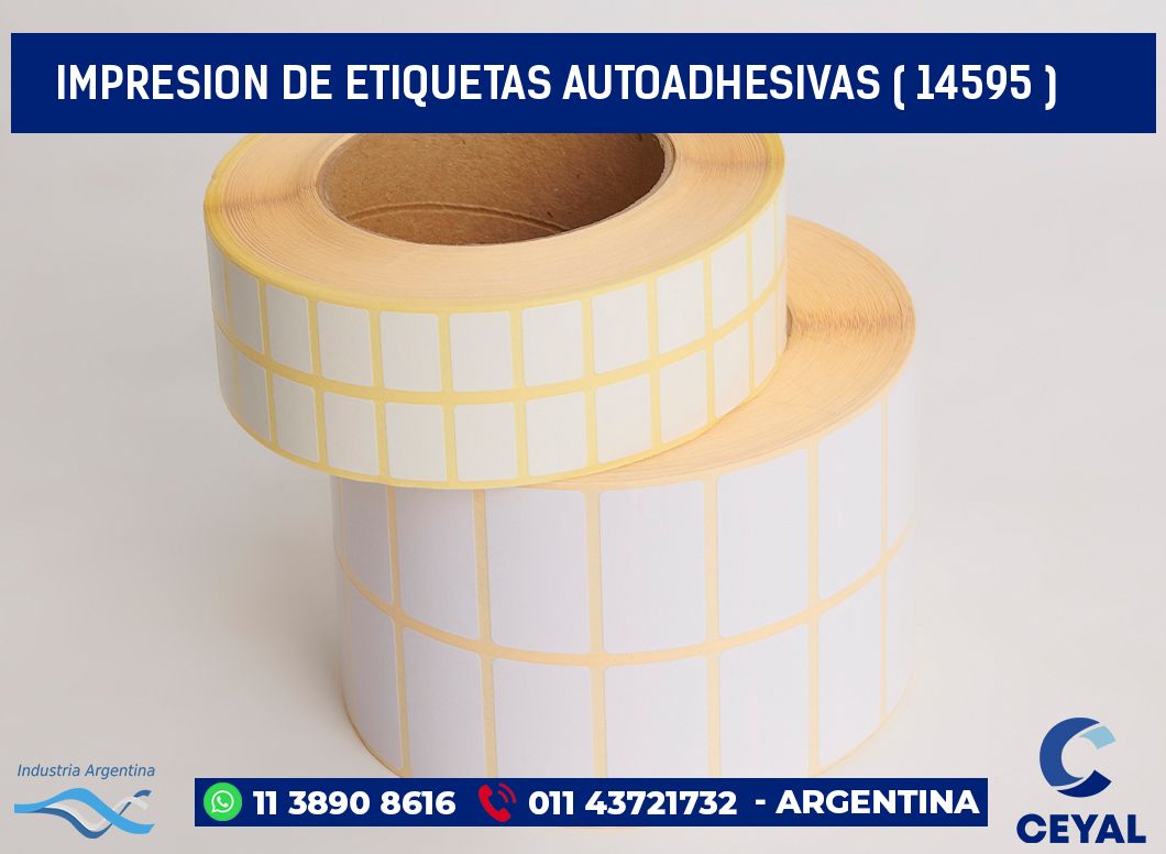 IMPRESION DE ETIQUETAS AUTOADHESIVAS ( 14595 )