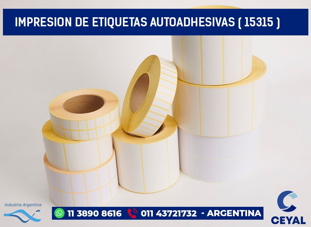 IMPRESION DE ETIQUETAS AUTOADHESIVAS ( 15315 )