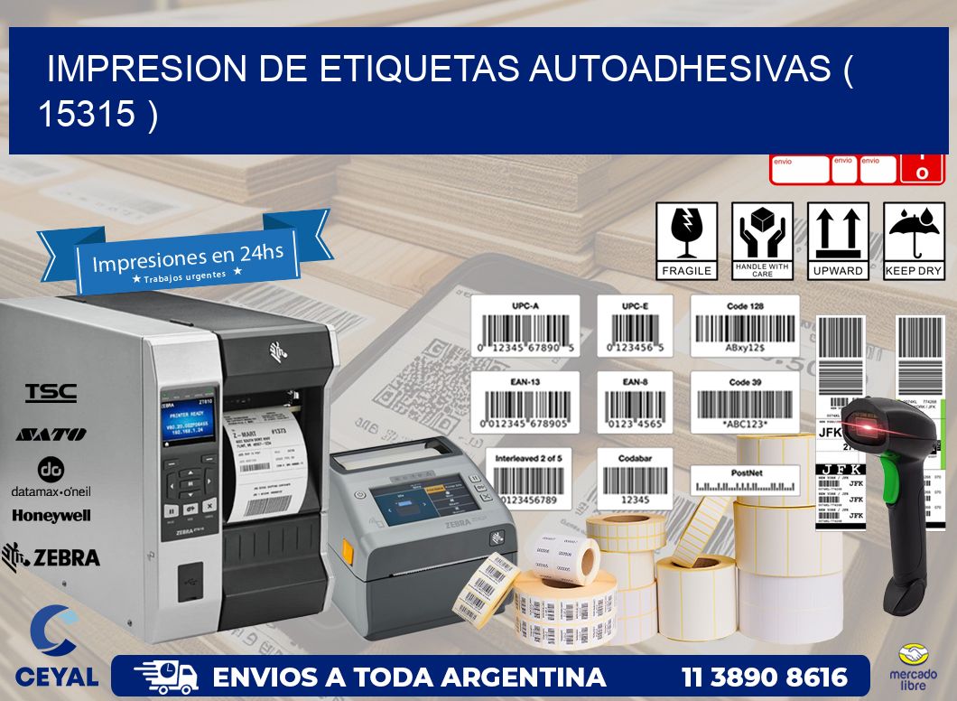 IMPRESION DE ETIQUETAS AUTOADHESIVAS ( 15315 )