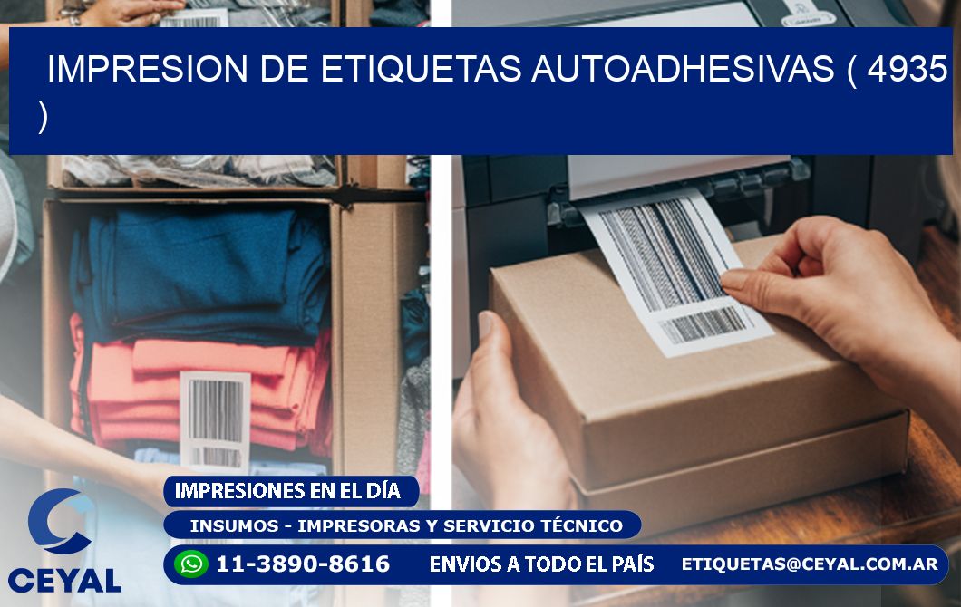 IMPRESION DE ETIQUETAS AUTOADHESIVAS ( 4935 )