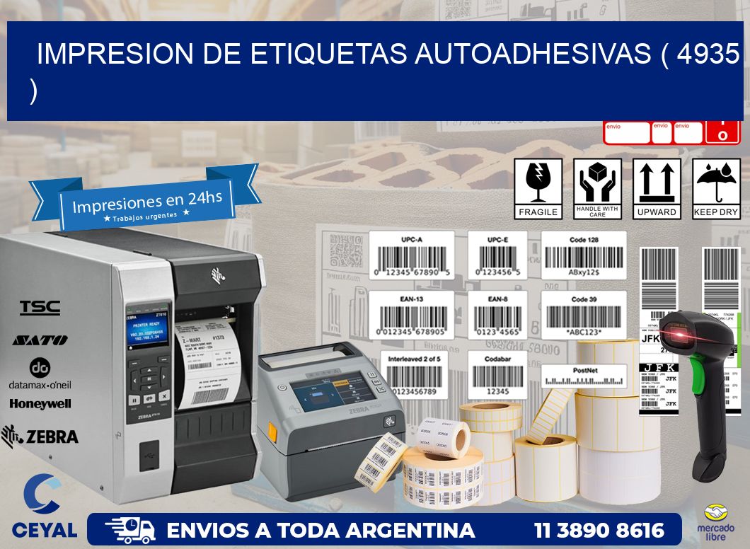 IMPRESION DE ETIQUETAS AUTOADHESIVAS ( 4935 )