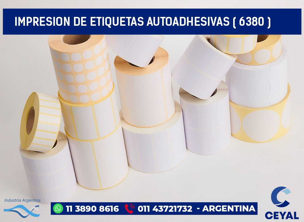 IMPRESION DE ETIQUETAS AUTOADHESIVAS ( 6380 )