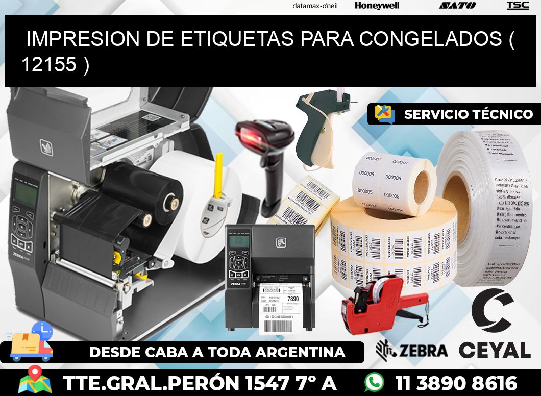 IMPRESION DE ETIQUETAS PARA CONGELADOS ( 12155 )